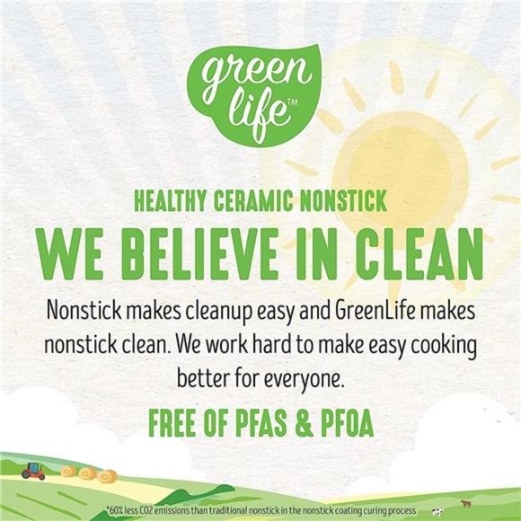 3-in-1 Breakfast Maker Station, Healthy Ceramic Nonstick Dual Griddles for Eggs - Picture 5 of 5